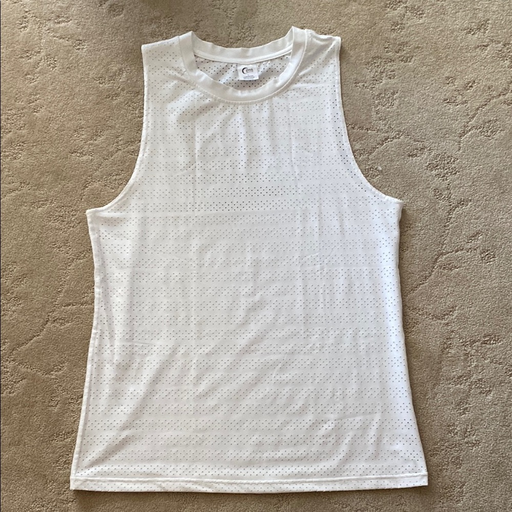 ZYIA Active White Perforated Tank